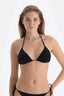 Siyah Üçgen Balensiz Küçük Bikini Üst