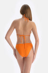 Turuncu Üçgen Balensiz Küçük Bikini Üst