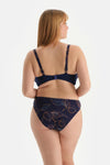Lacivert Korseli Toparlayıcı Bikini Üstü