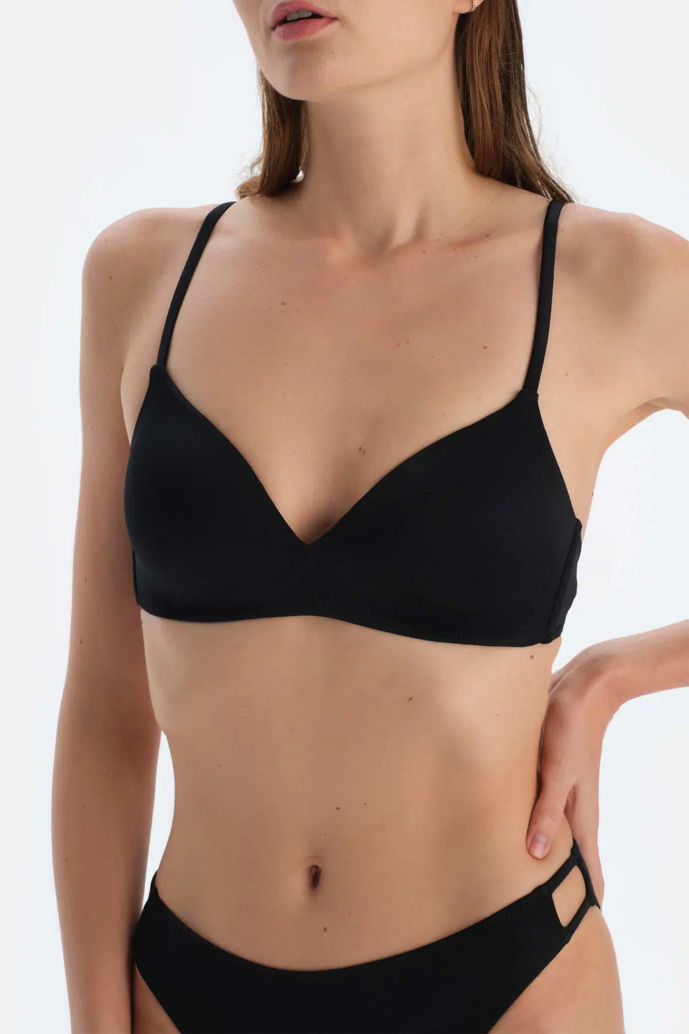 Siyah Kaplı Bikini Üstü