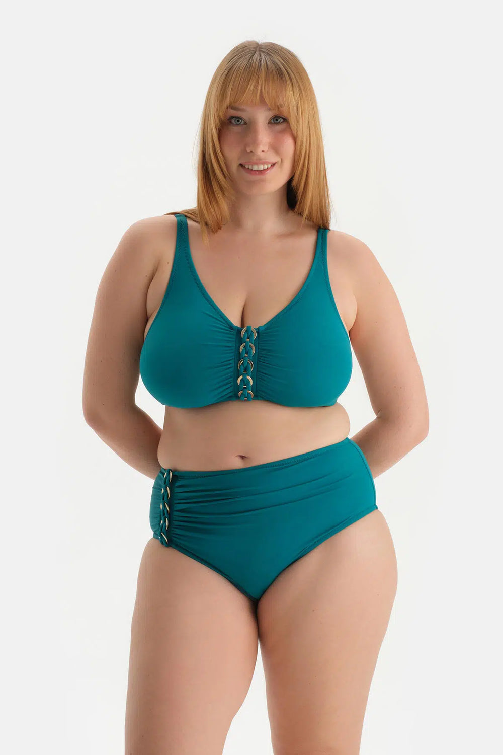 Yeşil Korseli Toparlayıcı Bikini Üst