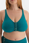 Yeşil Korseli Toparlayıcı Bikini Üst