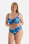 Mavi Korseli Toparlayıcı Bikini Üst