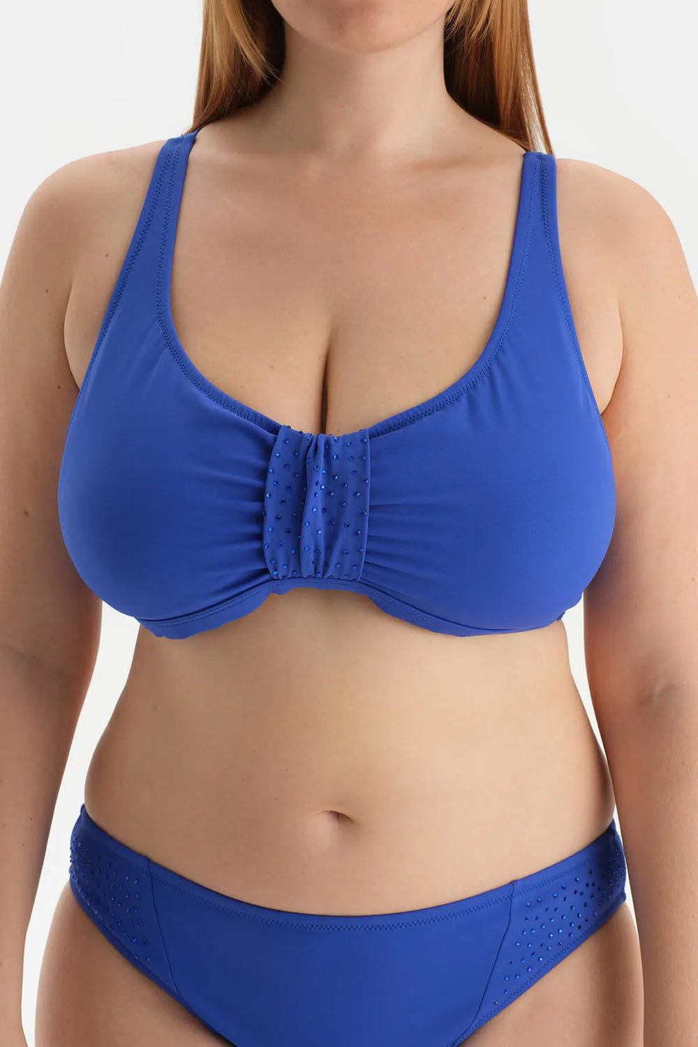 Sax Mavisi Korseli Toparlayıcı Bikini Üst