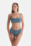Lacivert Bralet Bikini Üstü