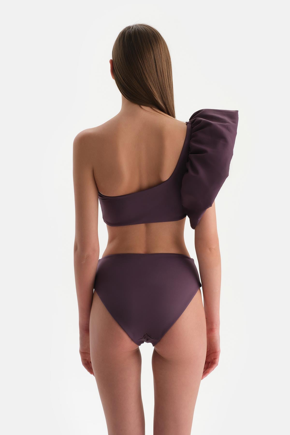 Mürdüm Straplez Bikini Üst