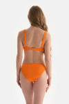 Turuncu Kaplı Balenli Bikini Üstü
