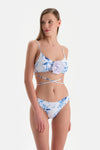 Beyaz-Mavi Bralet Bikini Üstü