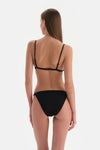Siyah Üçgen Geniş Bikini Üstü