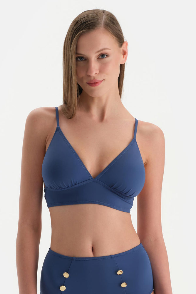 Indigo Üçgen Bikini Üst