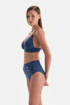 Indigo Üçgen Bikini Üst