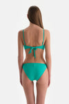 Mint Yeşili Straplez Kaplı Bikini Üst