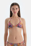 Mor Üçgen Küçük Bikini Üst
