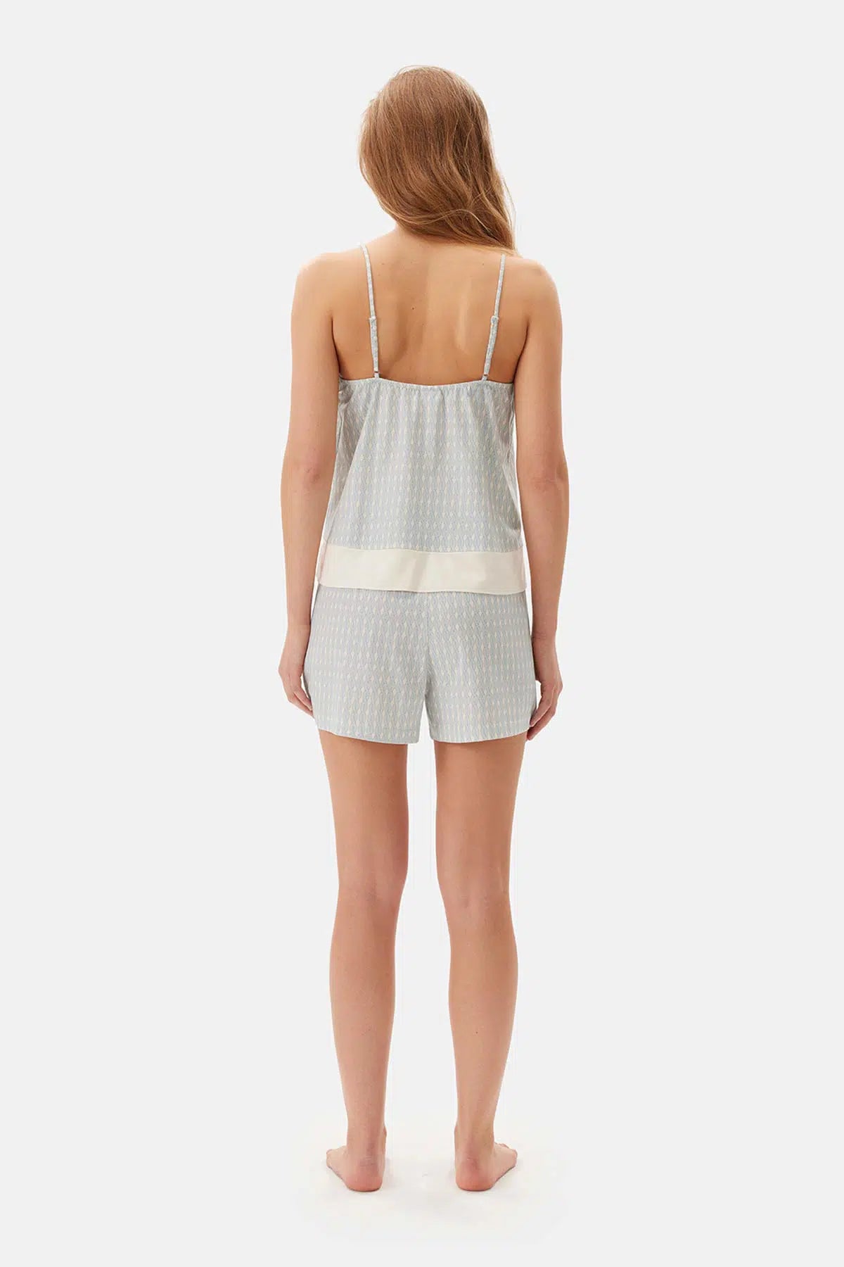 Mavi Askılı Modal Şortlu Pijama Takımı