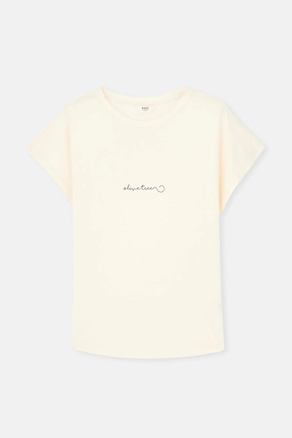 Ekru Baskı Detaylı Kısa Kollu Tişört Şort Pijama Takımı