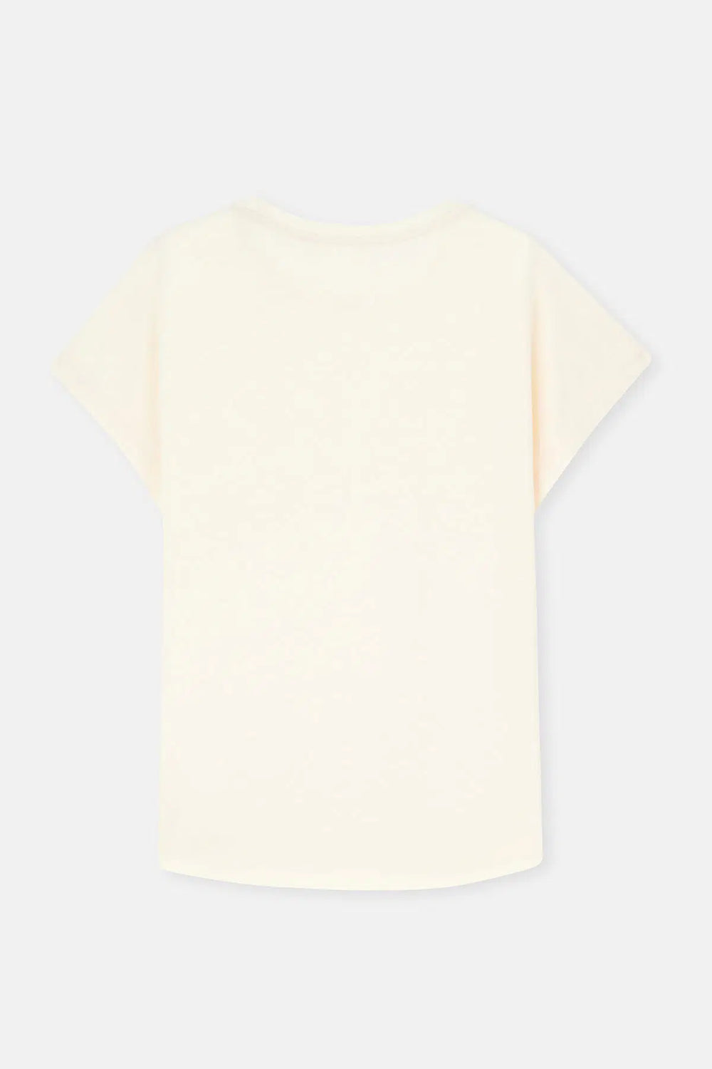 Ekru Baskı Detaylı Kısa Kollu Tişört Şort Pijama Takımı