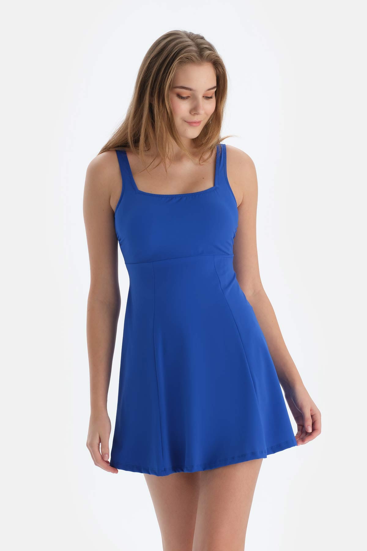 Sax Kare Yaka Elbiseli Mayo