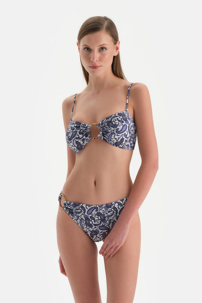 Ekru-Mor Düşük Bel Bikini Alt