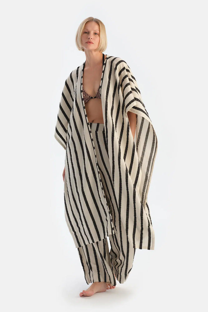 Ekru-Siyah Ryder Act - Anatolia Koleksiyonu - Panço Peştamal