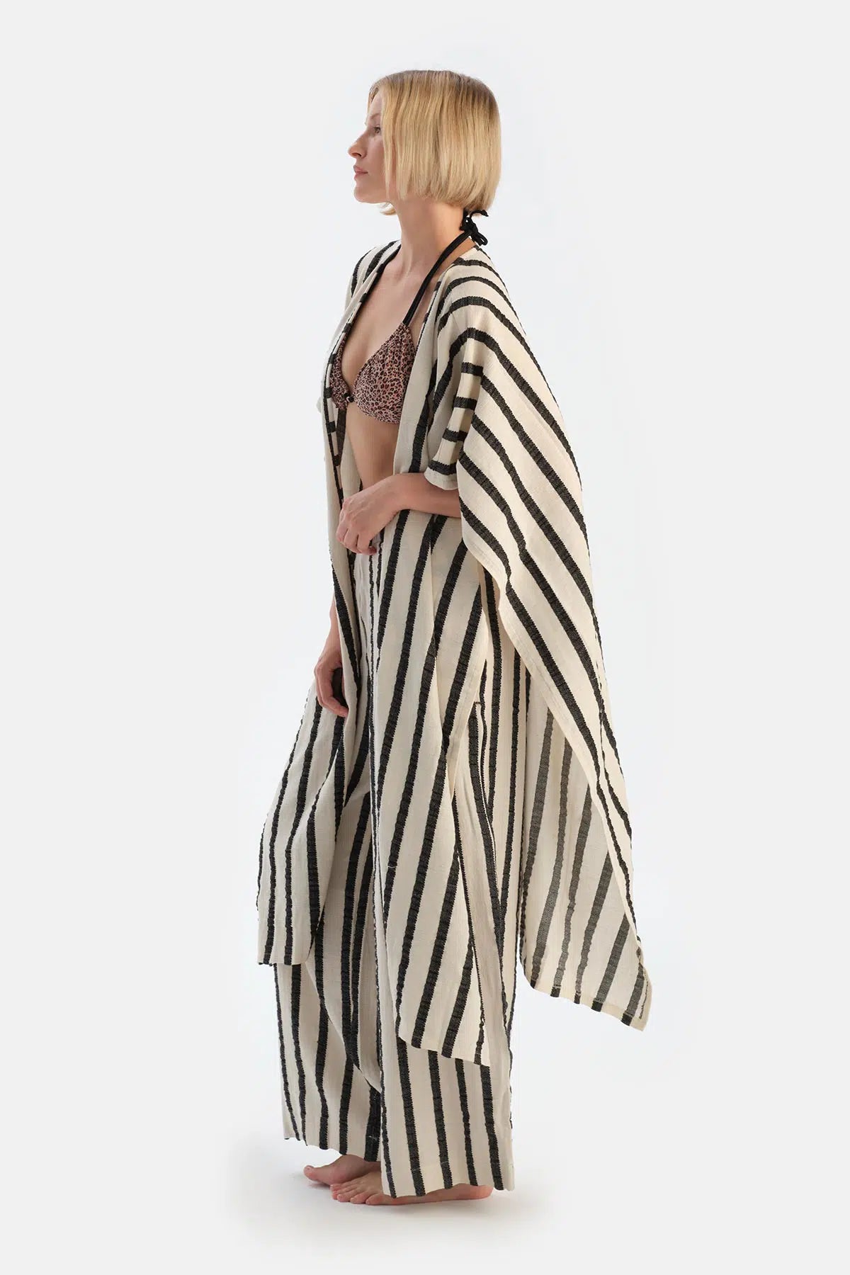 Ekru-Siyah Ryder Act - Anatolia Koleksiyonu - Panço Peştamal