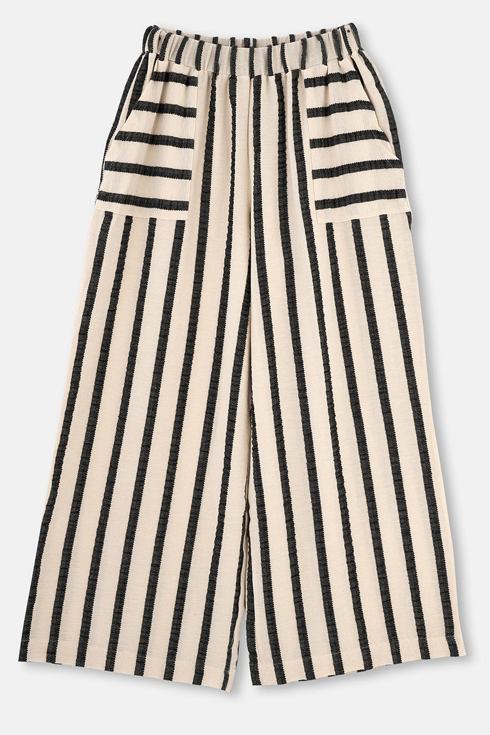 Ekru-Siyah Ryder Act - Anatolia Koleksiyonu - Dokuma Pantolon