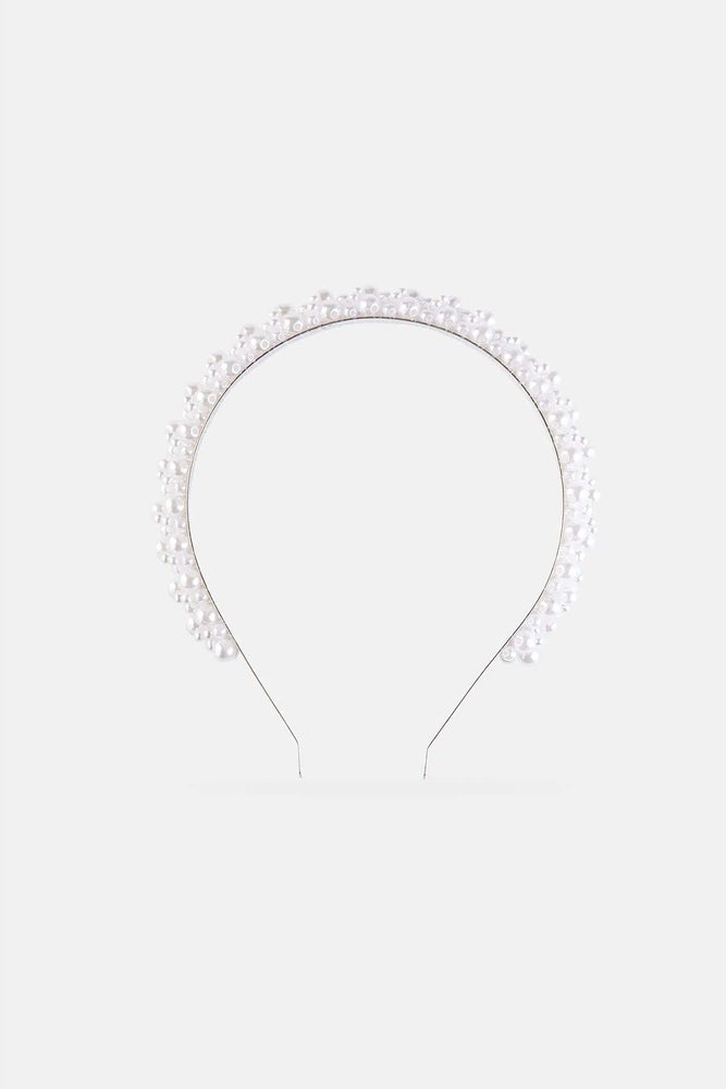 Beyaz Kadın Brıde Taç Incili