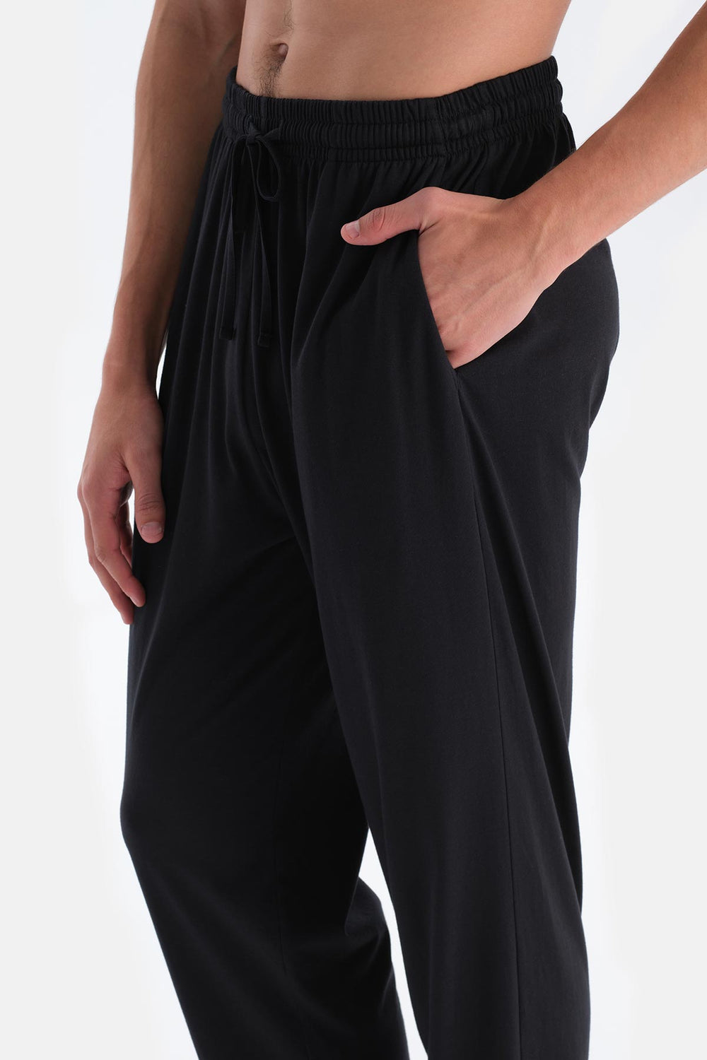Açık Gri Uzun Kollu Jakar Detaylı Tişört Pantolon Pijama Takımı