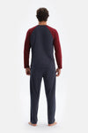 Antrasıt Erkek Reglan Kol Pijama Takımı