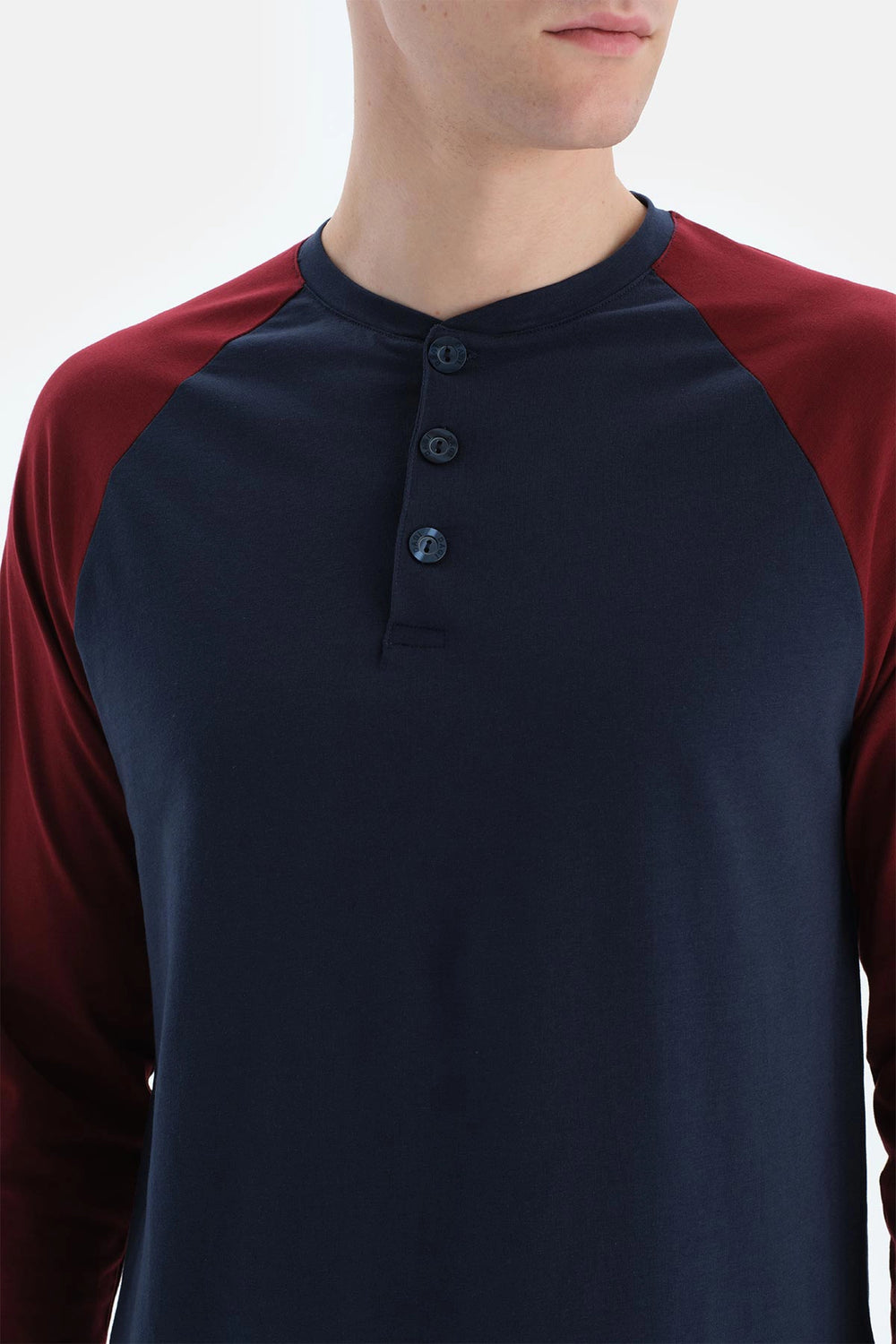 Lacivert Erkek Reglan Kol Pijama Takımı