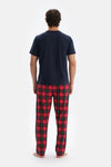 Multicolor Erkek O Yaka Pijama Takımı