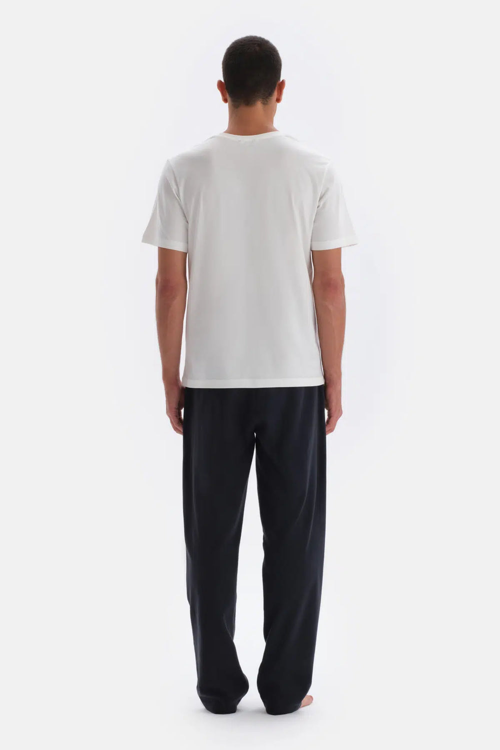 Lacivert Düz Paça Pijama Alt
