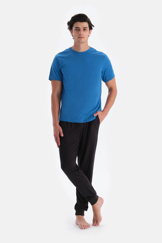 Siyah Penye Modal Jogger Pantolon