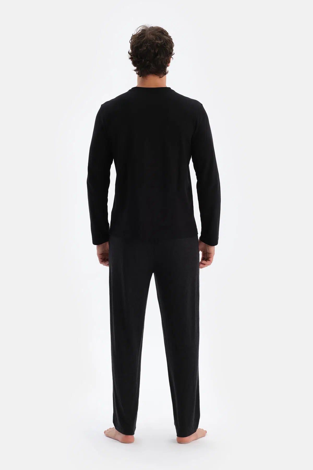 Antrasıt Boru Paça Örme Pantolon