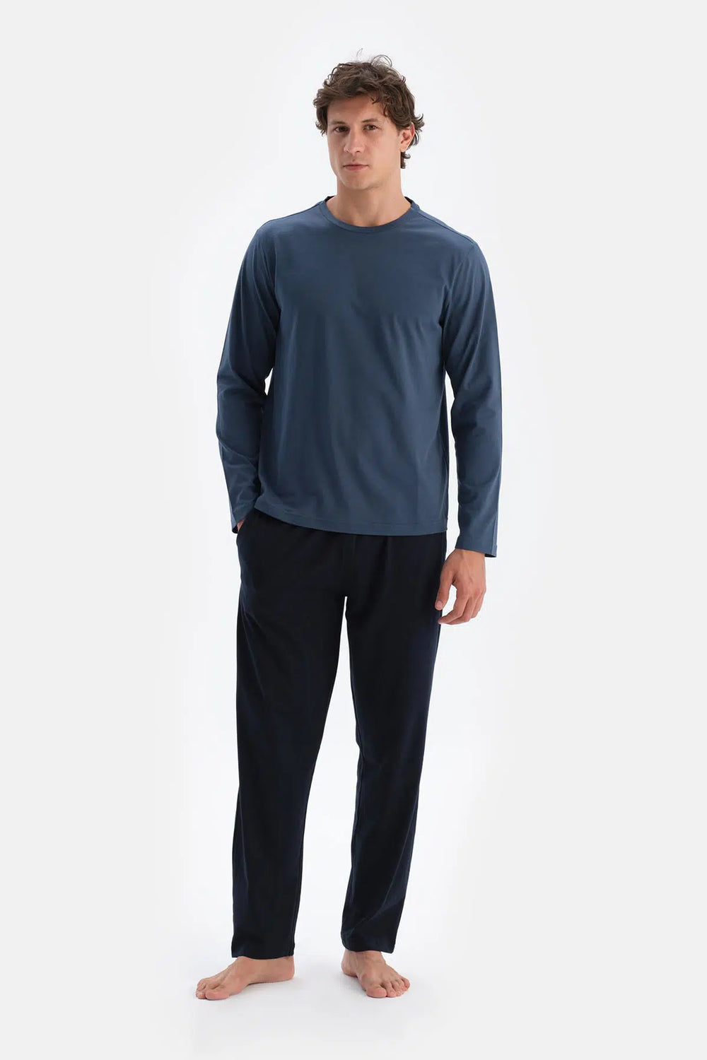 Lacivert Erkek Tek Alt