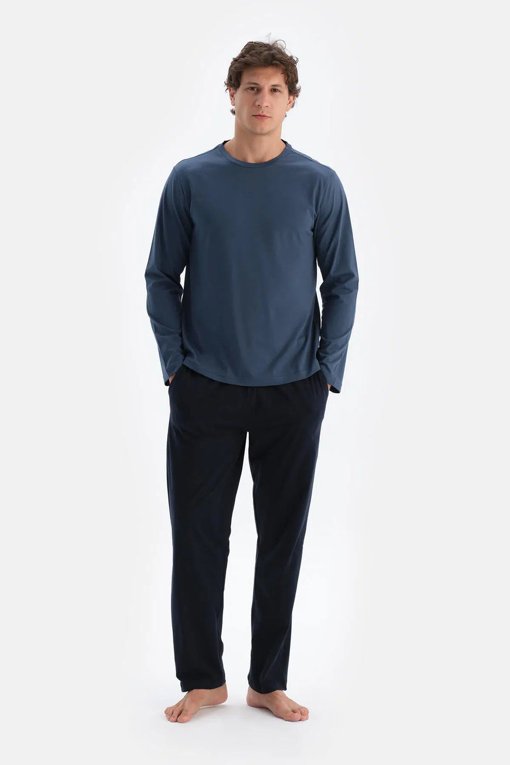 Lacivert Erkek Tek Alt