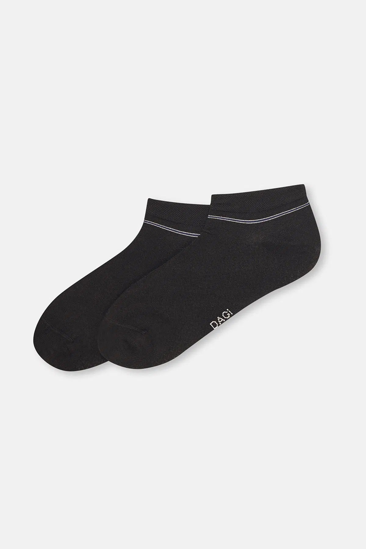 Lacivert-Siyah Erkek 2'li Micro Modal Klasik Patik Çorap
