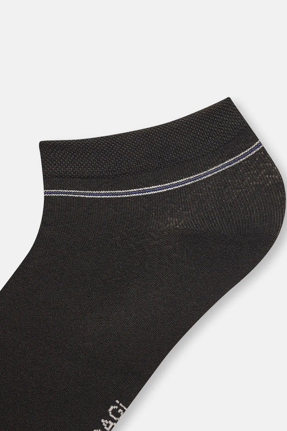 Lacivert-Siyah Erkek 2'li Micro Modal Klasik Patik Çorap