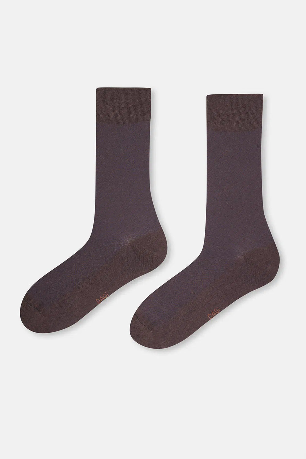Kahverengi Erkek Elmas Desen Pamuklu Çorap