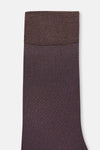 Kahverengi Erkek Elmas Desen Pamuklu Çorap