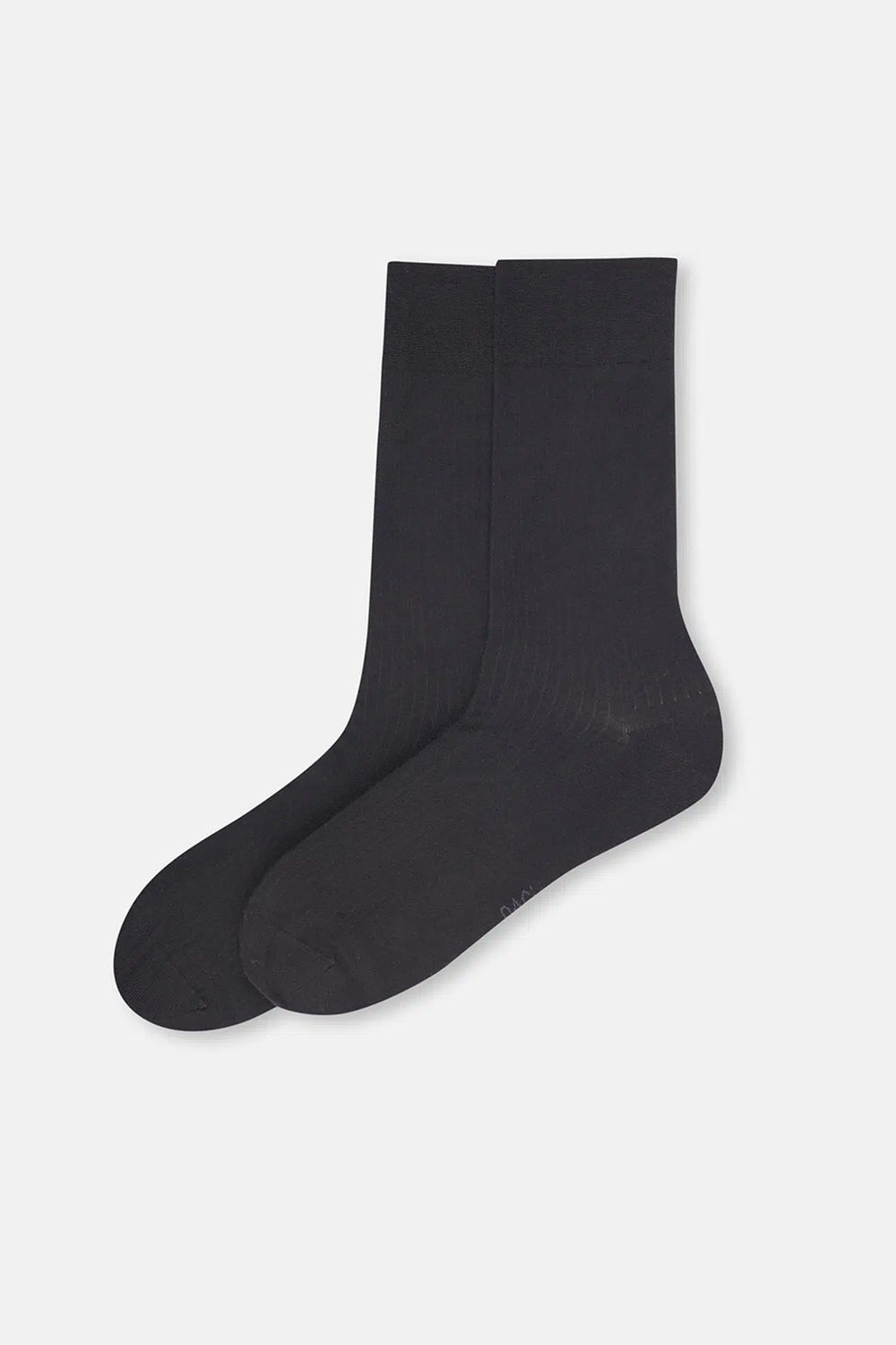 Siyah Erkek Çizgi Doku Bambu Çorap