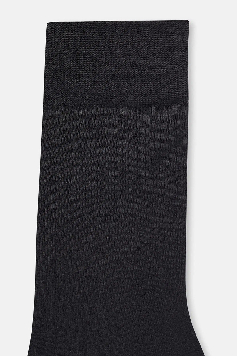 Siyah Erkek Çizgi Doku Bambu Çorap