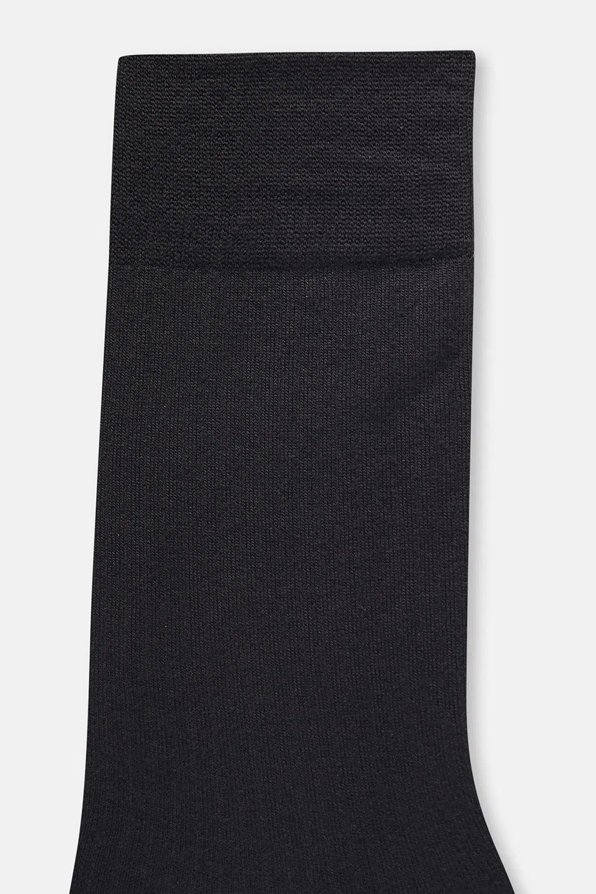 Siyah Erkek Çizgi Doku Bambu Çorap