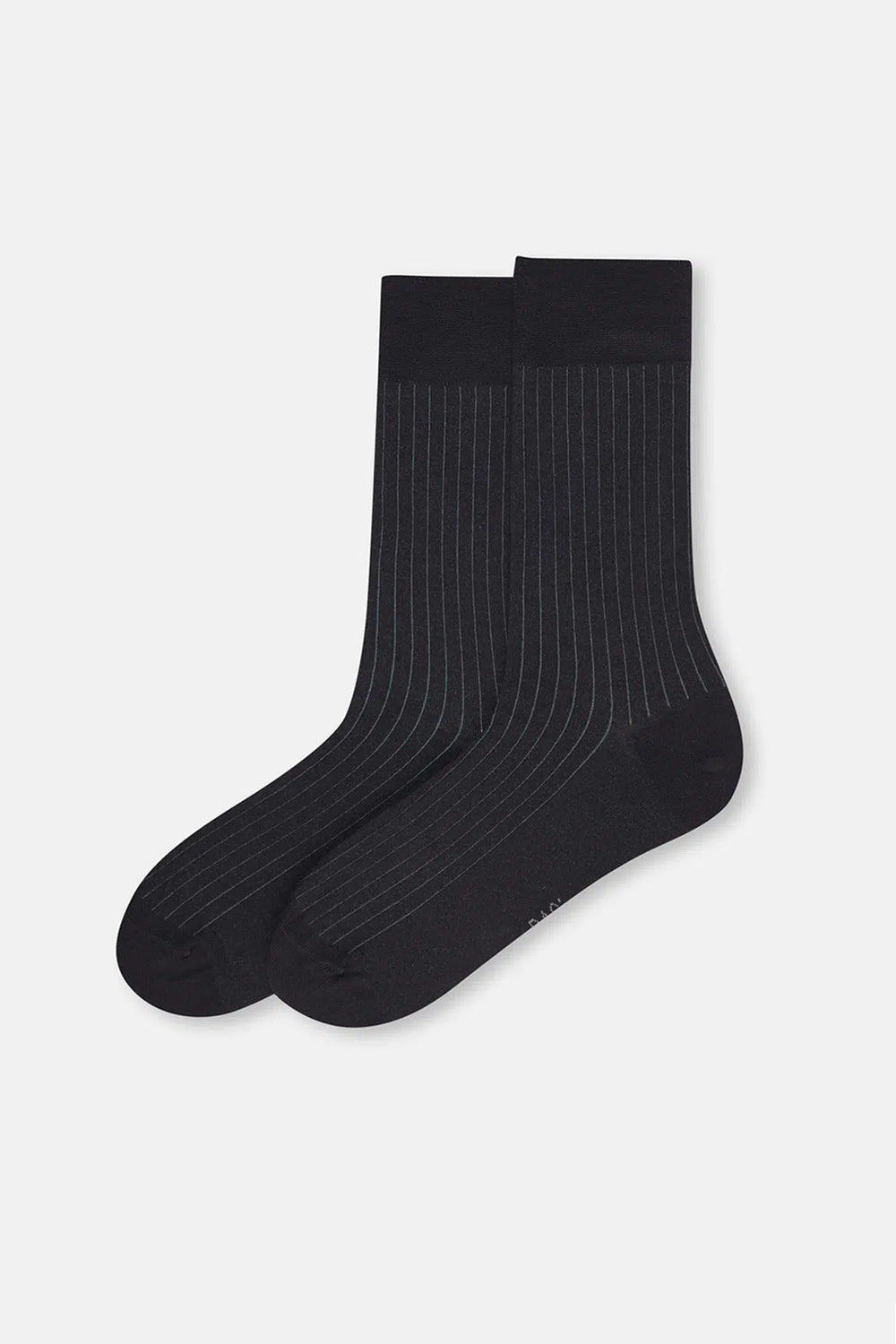 Antrasit-Siyah Erkek 2'li Çizgi Desen Bambu Çorap