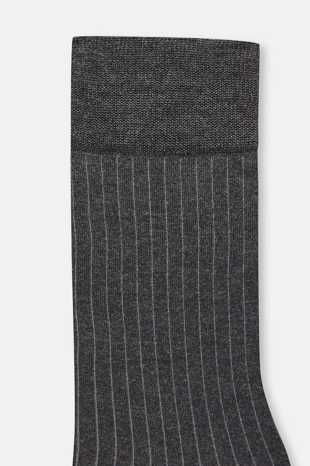 Antrasit-Siyah Erkek 2'li Çizgi Desen Bambu Çorap