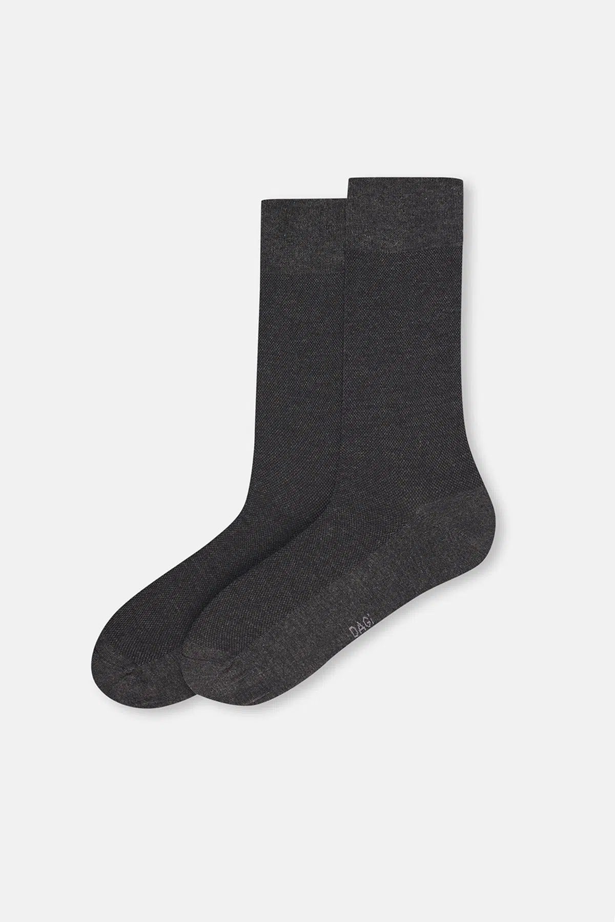 Antrasit-Lacivert Erkek 2'li Pirinç Dokulu Bambu Çorap