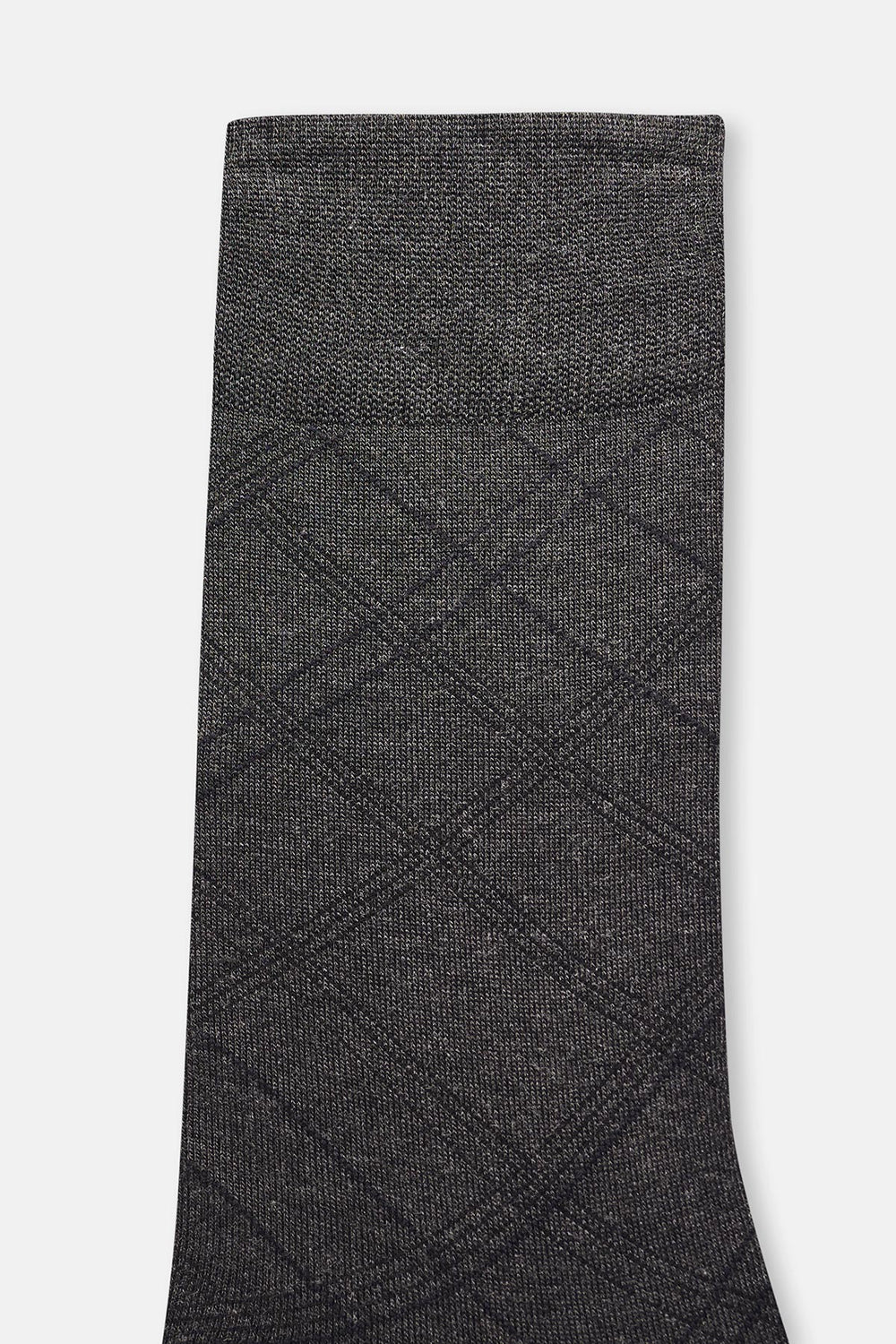 Antrasit Melanj Erkek Baklava Desen Viskoz Çorap