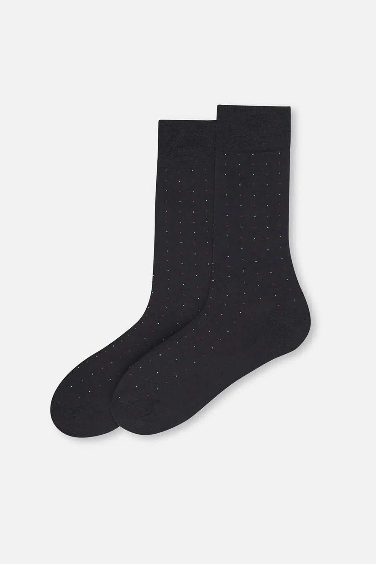 Siyah Erkek Bambu Puantiyeli Çorap