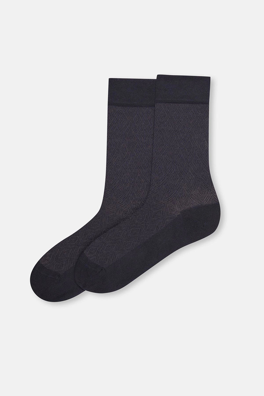 Lacivert Erkek Zıgzag Desen Bambu Çorap