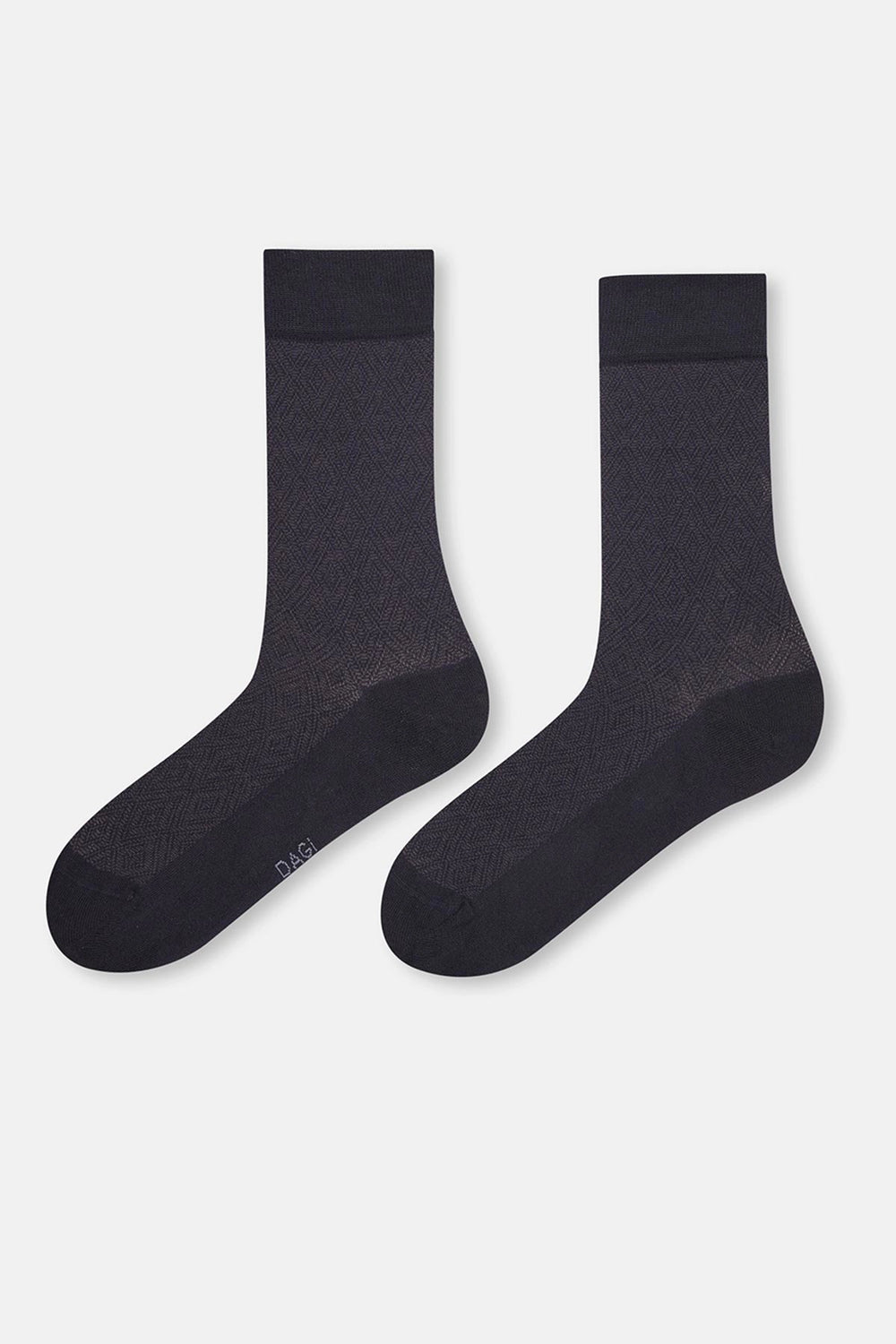 Lacivert Erkek Zıgzag Desen Bambu Çorap