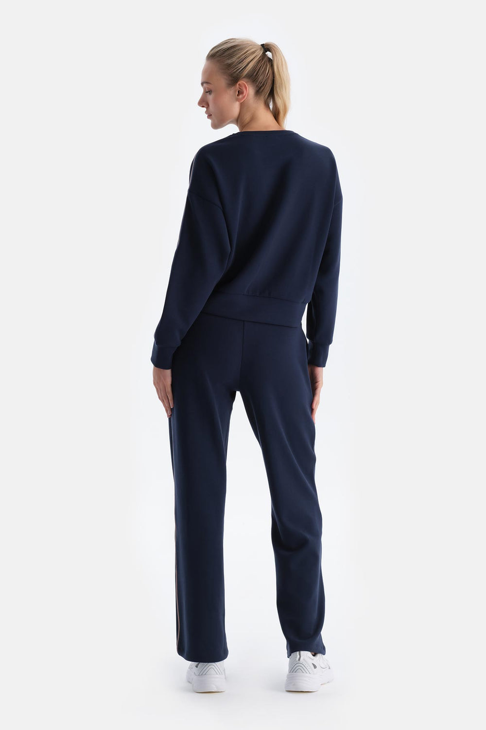 Lacivert Kadın Modal Sweatshırt